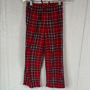 Girls Red Plaid Pajama Pants